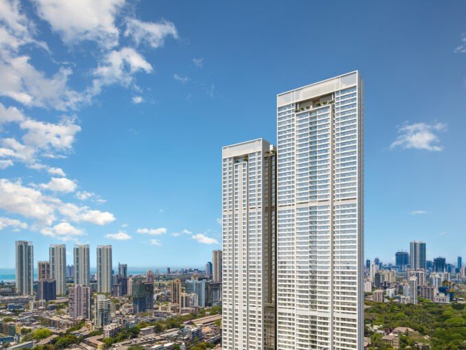 South Face of Residential Towers Viewed from Southeast 1